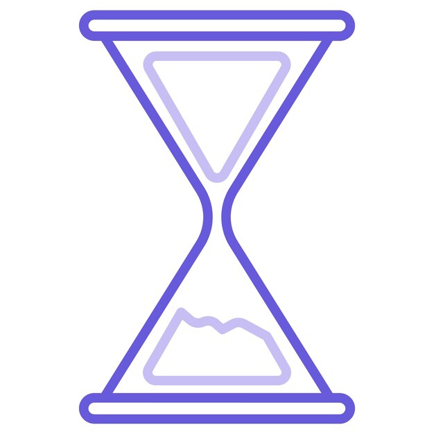 Ilustración vectorial de reloj de arena