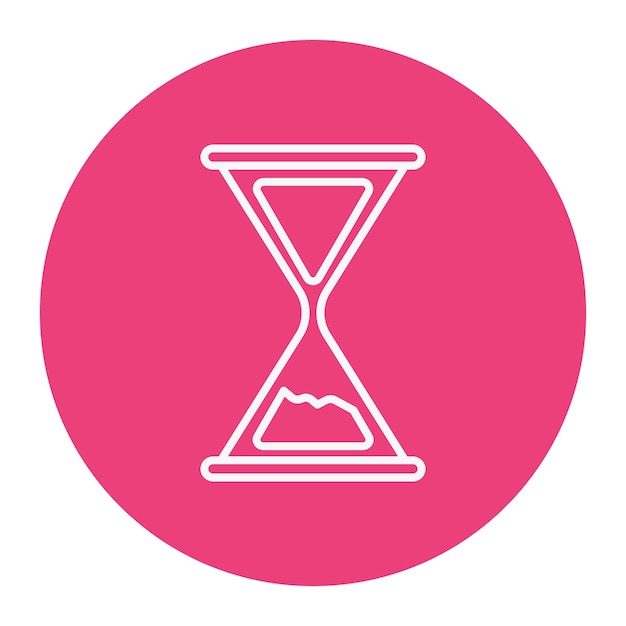Ilustración vectorial de reloj de arena