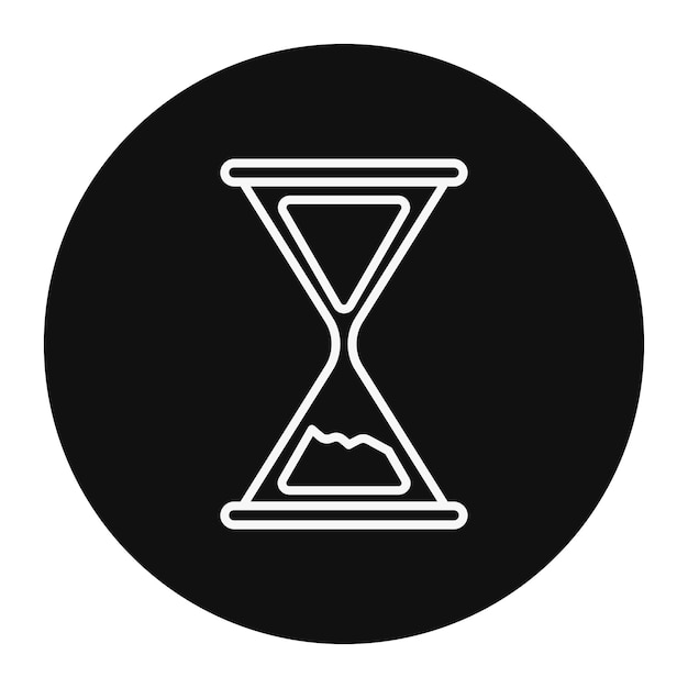 Ilustración vectorial de reloj de arena