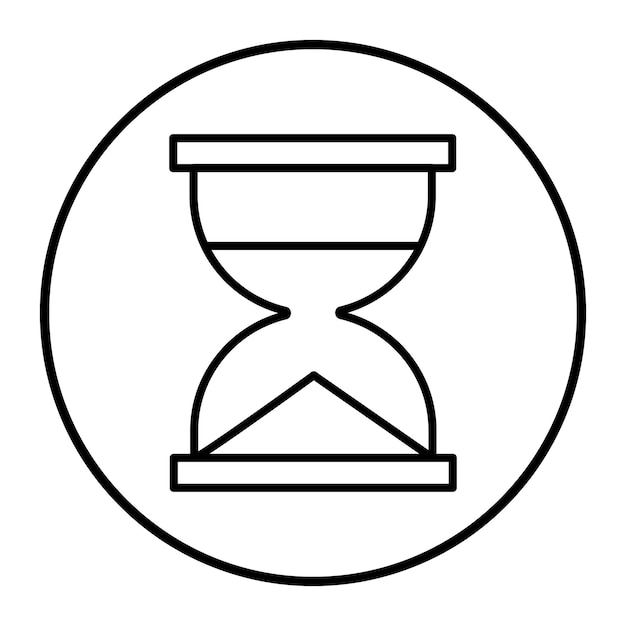 Ilustración vectorial de reloj de arena