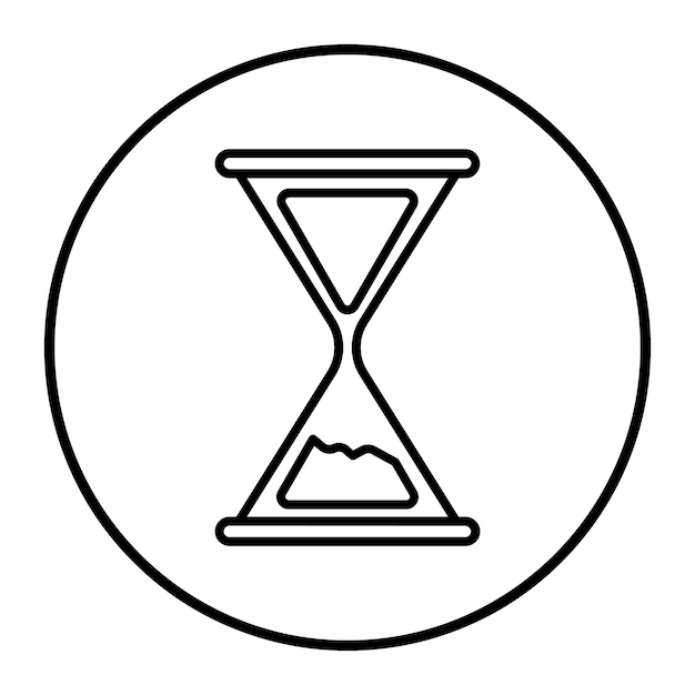 Ilustración vectorial de reloj de arena