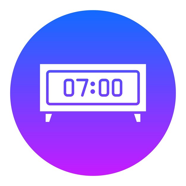 Ilustración vectorial de reloj digital