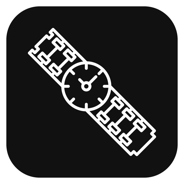 Ilustración vectorial del reloj de muñeca