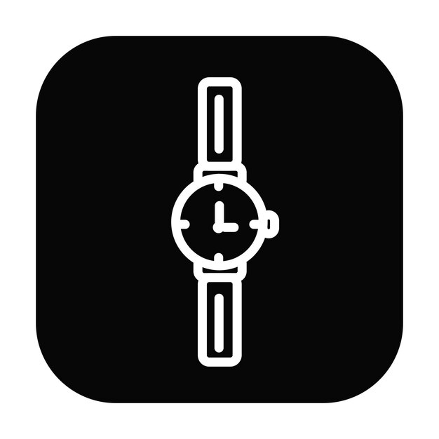 Ilustración vectorial del reloj de muñeca