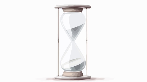 Ilustración vectorial de reloj de pared de dibujos animados Con fondo blanco aislado