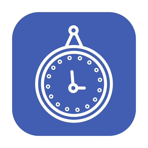 Ilustración vectorial del reloj de pared