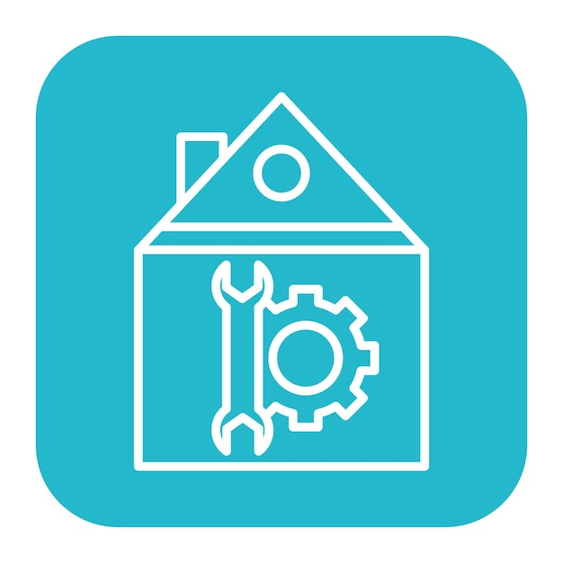 Ilustración vectorial de reparación de la casa