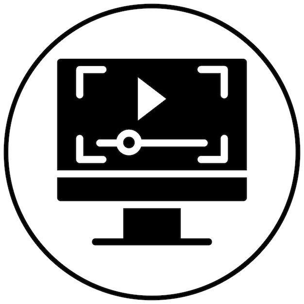 Ilustración vectorial del reproductor de video