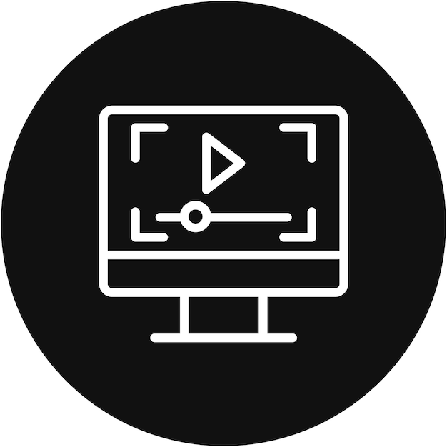 Ilustración vectorial del reproductor de video