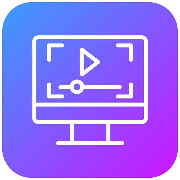 Ilustración vectorial del reproductor de video