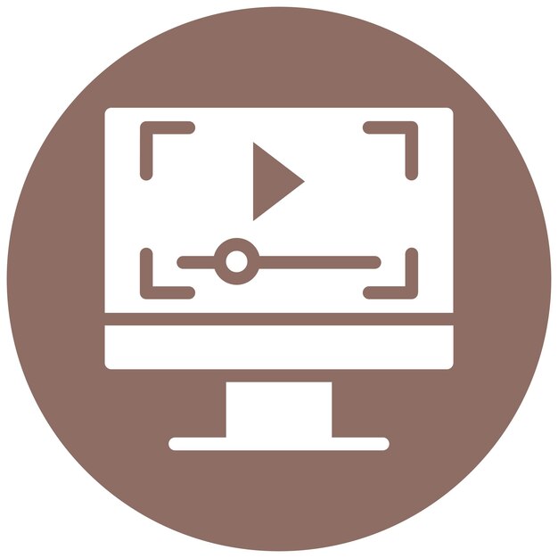 Ilustración vectorial del reproductor de video