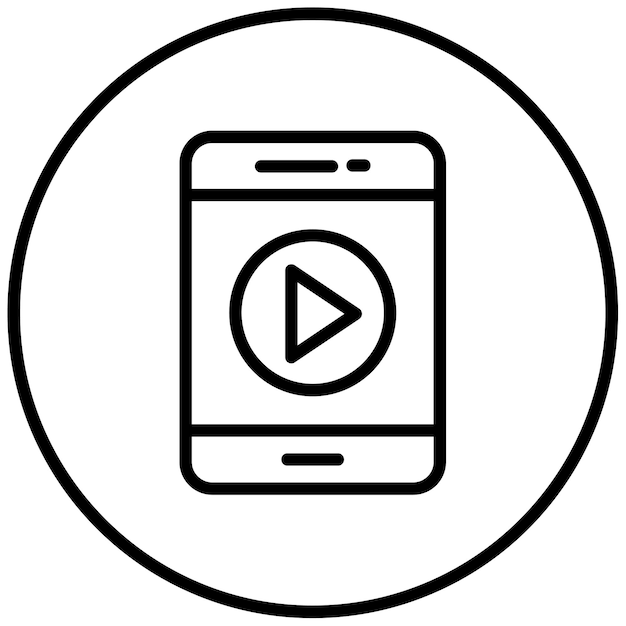 Ilustración vectorial del reproductor de video
