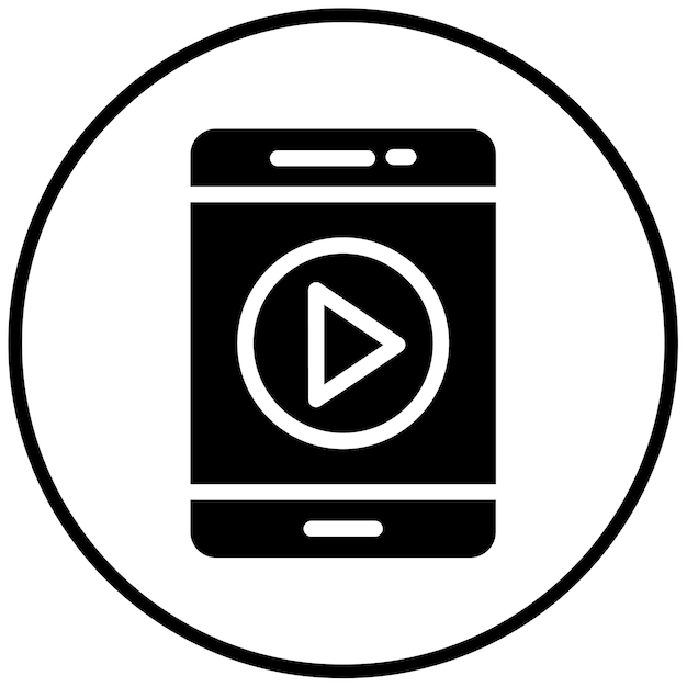 Ilustración vectorial del reproductor de video