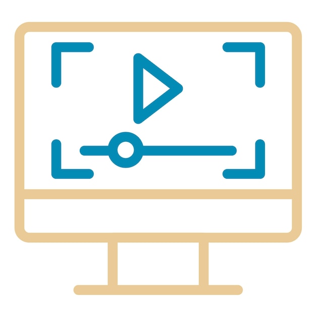 Ilustración vectorial del reproductor de video