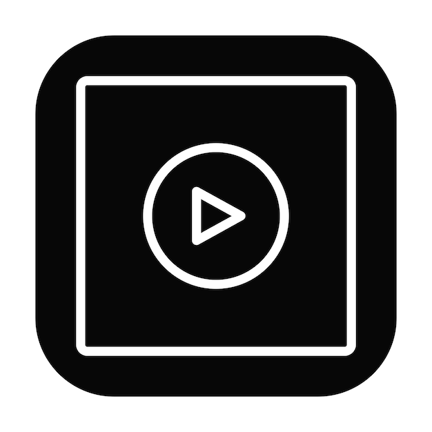 Ilustración vectorial del reproductor de video
