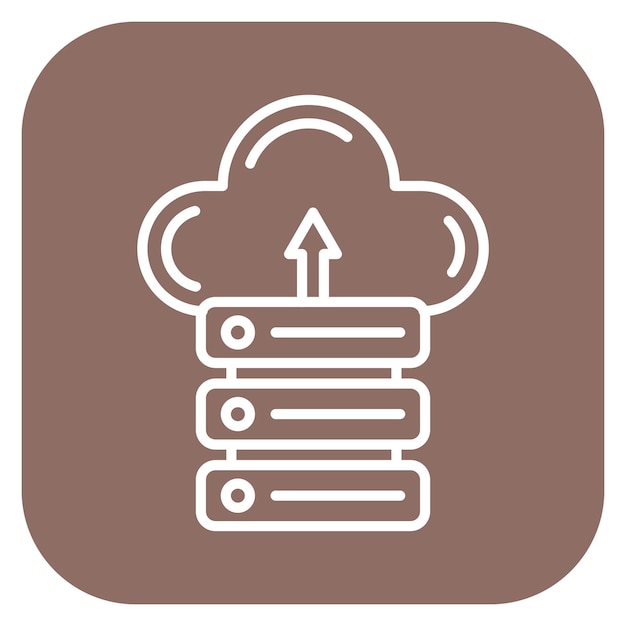 Ilustración vectorial de respaldo de la base de datos