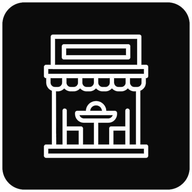 Ilustración vectorial de restaurantes