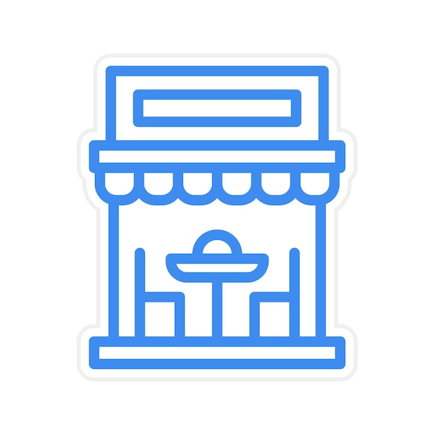 Ilustración vectorial de restaurantes