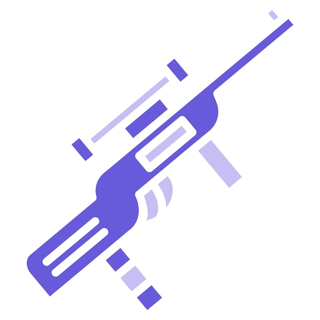 Ilustración vectorial del rifle