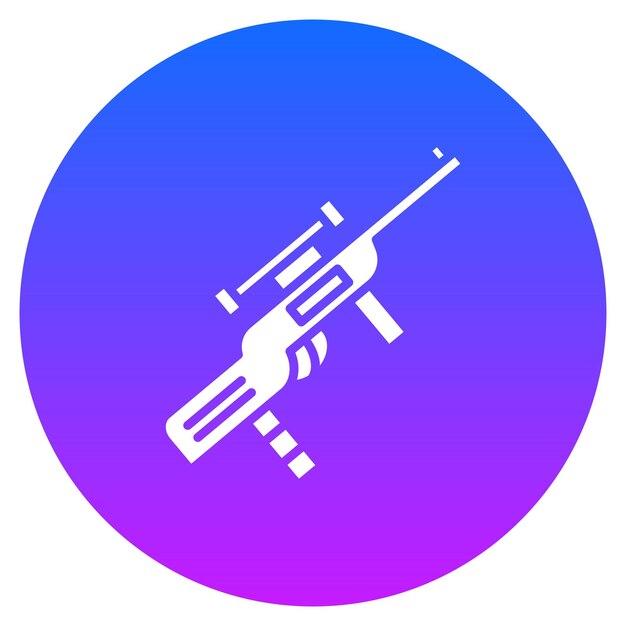 Ilustración vectorial del rifle