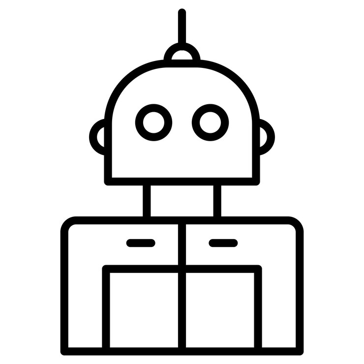 Vector ilustración vectorial del robot