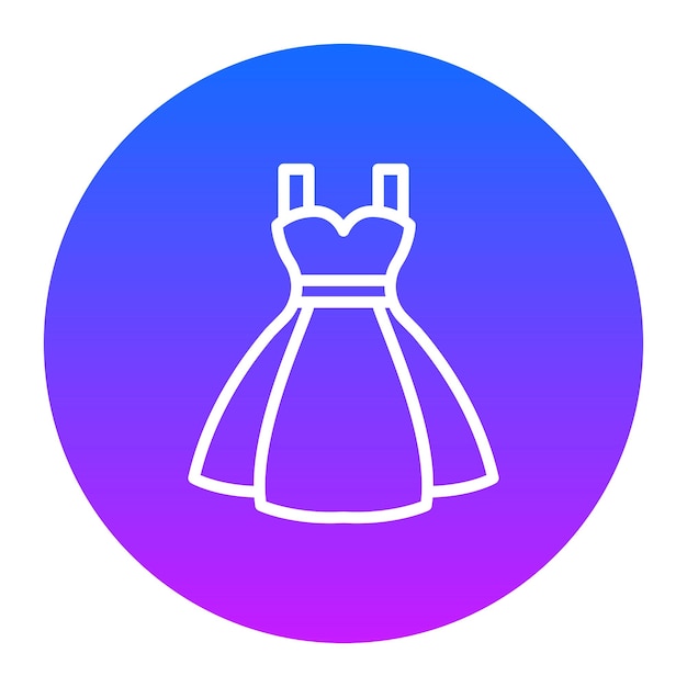 Ilustración vectorial de la ropa de la mujer
