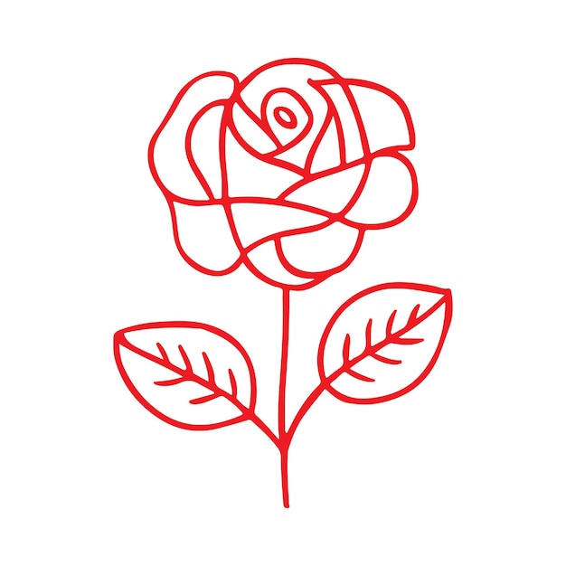 Ilustración vectorial de rosas