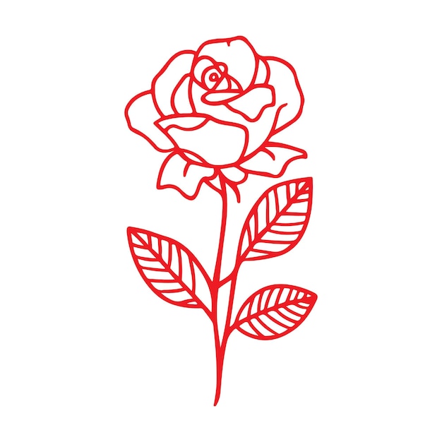 Ilustración vectorial de rosas