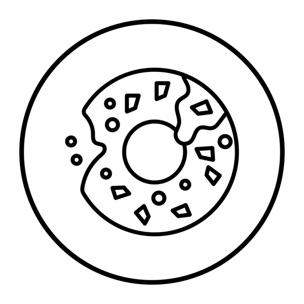 Ilustración vectorial de rosquillas