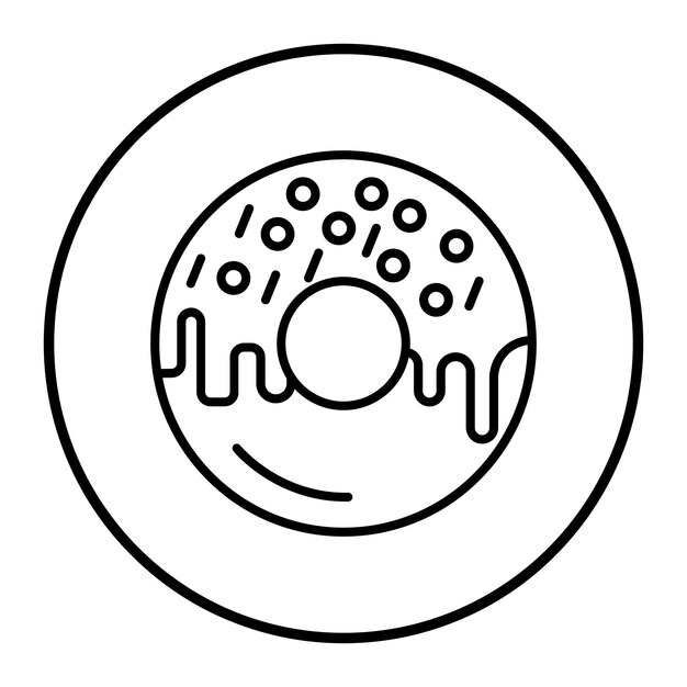 Ilustración vectorial de rosquillas