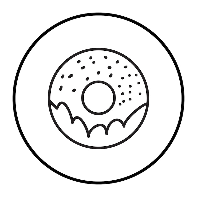 Ilustración vectorial de las rosquillas