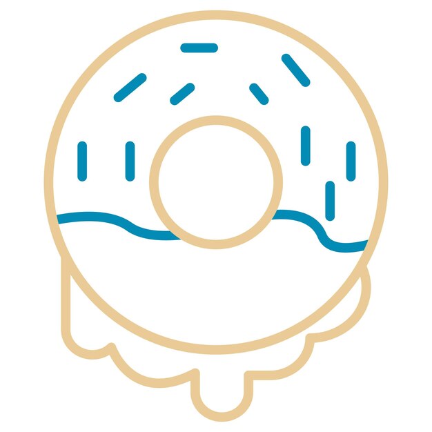 Ilustración vectorial de rosquillas
