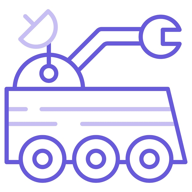 Ilustración vectorial del rover