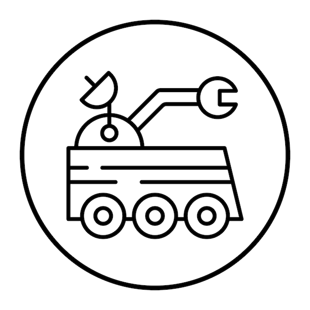 Ilustración vectorial del rover