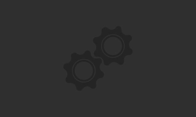 Ilustración vectorial de las ruedas dentadas Icono de soporte al cliente Antecedentes de ingeniería de soporte técnico