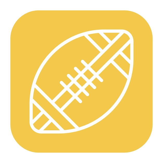 Ilustración vectorial de rugby