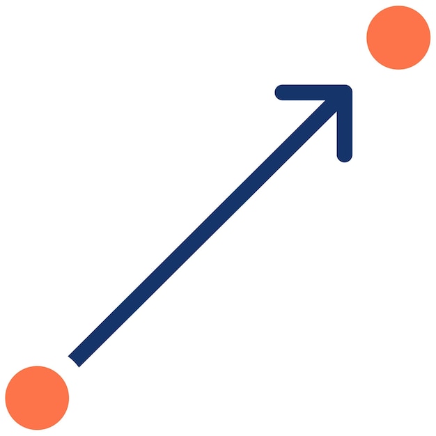 Ilustración vectorial de la ruta