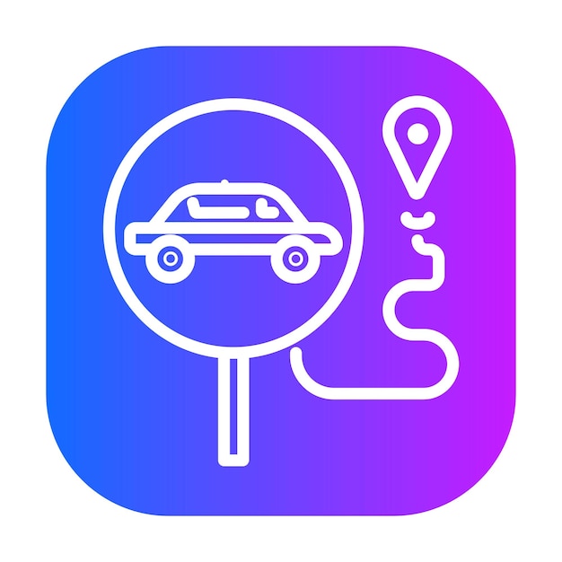 Ilustración vectorial de la ruta