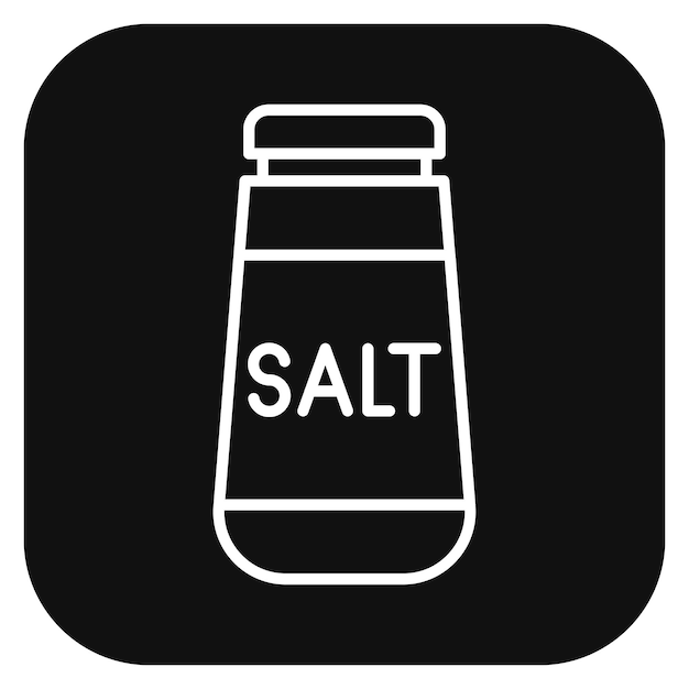 Vector ilustración vectorial de sal