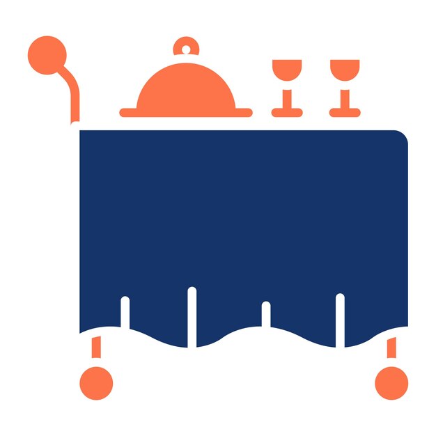 Ilustración vectorial de la sala de servicio