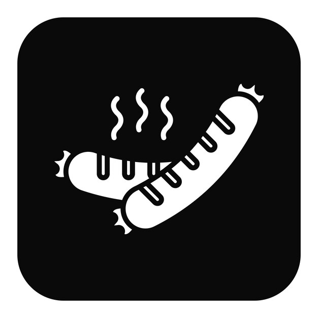 Ilustración vectorial de las salchichas