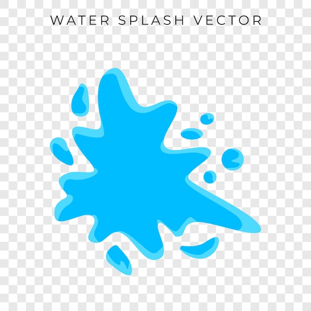 Vector ilustración vectorial de salpicaduras de agua gráficos splat png