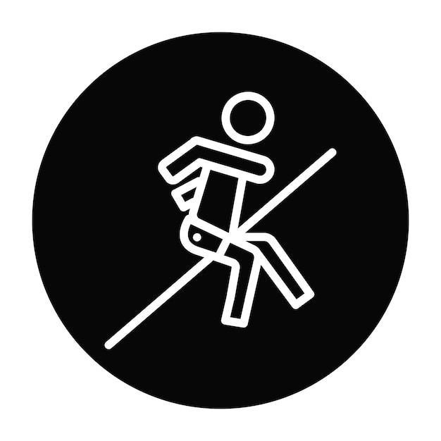 Ilustración vectorial de salto alto