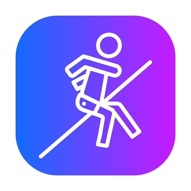 Ilustración vectorial de salto alto