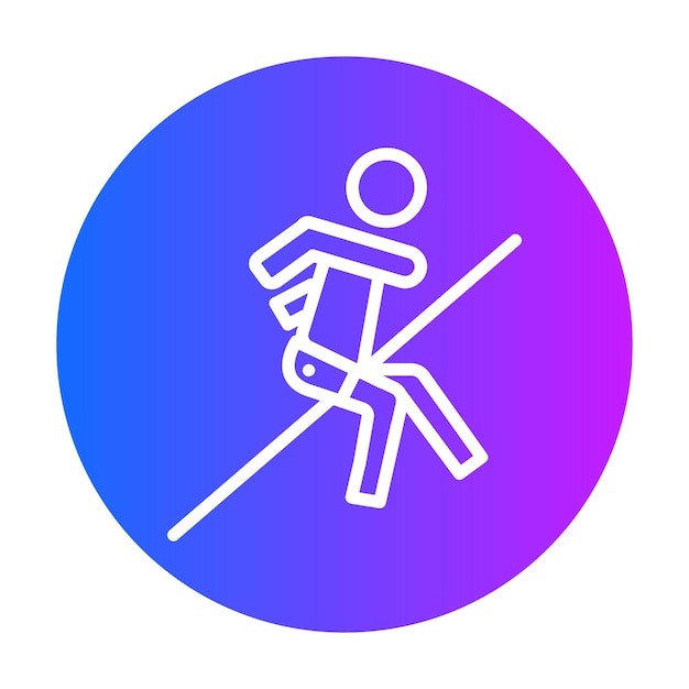 Ilustración vectorial de salto alto