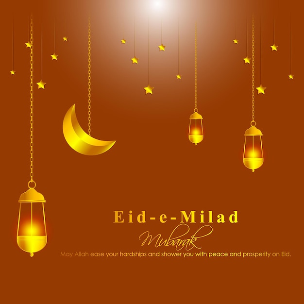 Vector ilustración vectorial del saludo de eid milad un nabi