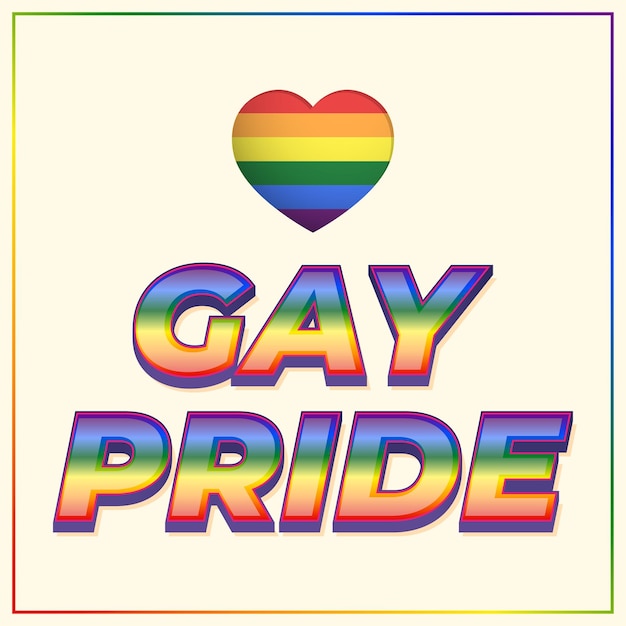 Ilustración vectorial del saludo del orgullo gay