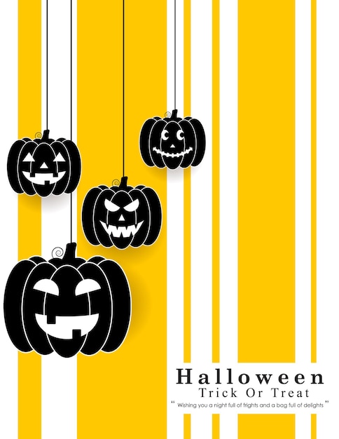 Vector ilustración vectorial del saludo de la pancarta del festival de halloween
