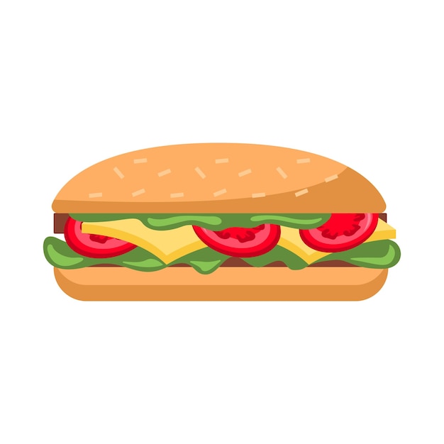 Ilustración vectorial en sándwich