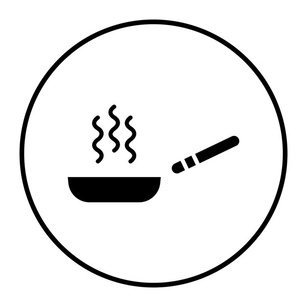 Ilustración vectorial de la sartén